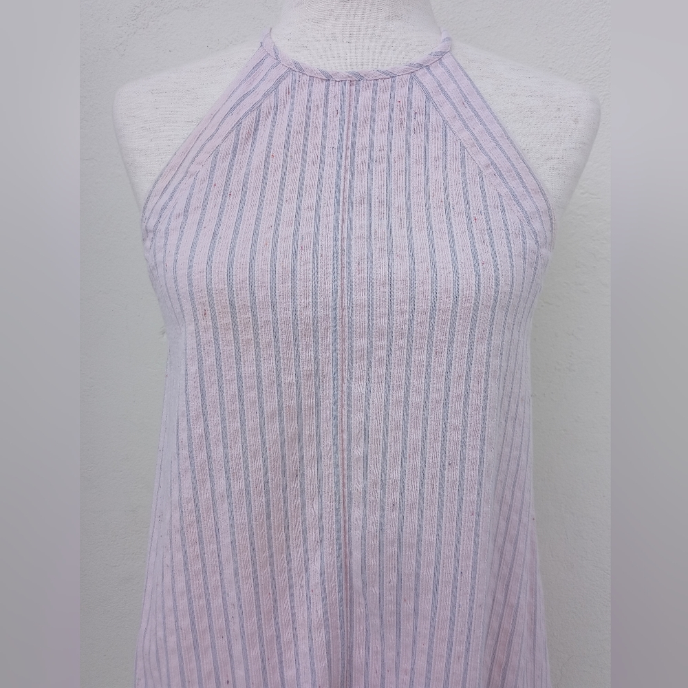 Rebecca Taylor Sleeveless Striped Cotton Tank - Picture 4 of 10